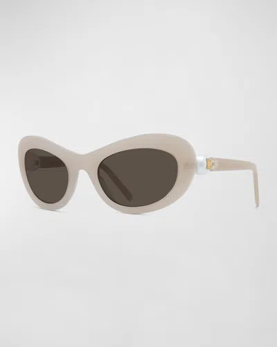 Givenchy Pearlescent Metal Butterfly Sunglasses In Neutral