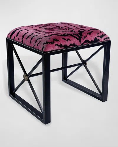 Port 68 Medallion Black Le Tigre Bench In Multi