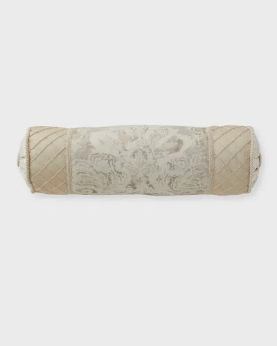 Austin Horn Collection Giselle Neckroll Pillow, 6" X 28" In White