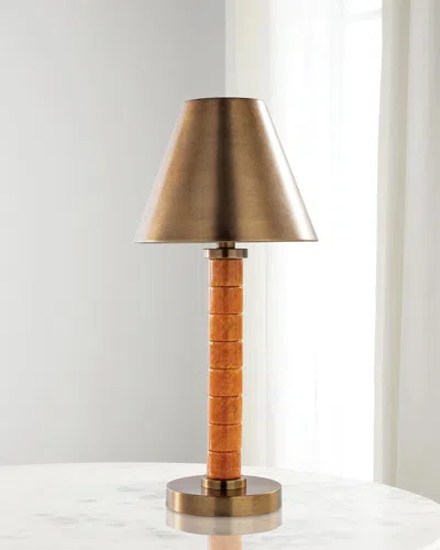 Port 68 Jade Garden Accent Lamp In Orange