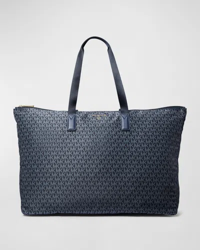 Michael Michael Kors Jet Set Travel Packable Tote Bag In Blue