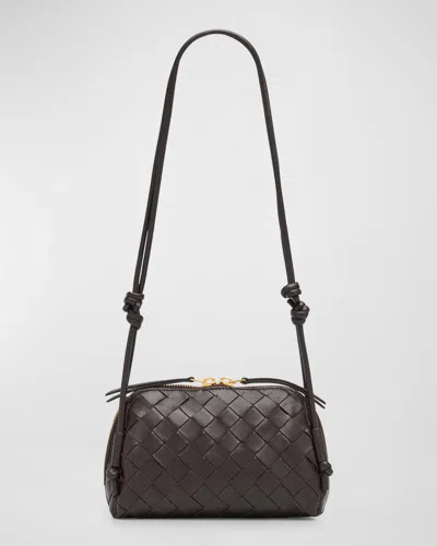 Bottega Veneta Zip Leather Pouch Shoulder Bag In Pink