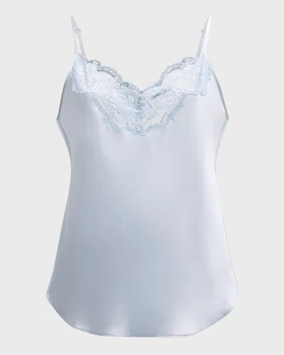 Christine Lingerie Bijoux Short Lace-trim Silk Pajama Set