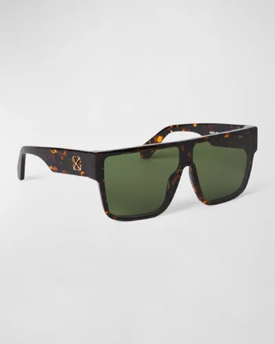 Off-white Syracuse Green Shield Unisex Sunglasses Oeri13j 6055 132 In Multi