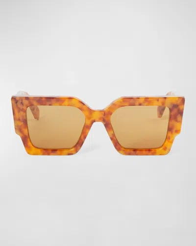 Off-white Catalina Square Acetate Sunglasses In Orange
