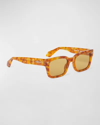 Off-white Catalina Square Acetate Sunglasses In Gold