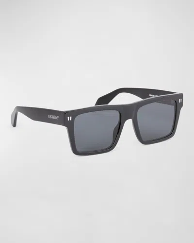 Off-white Lawton Square Acetate Sunglasses In Black