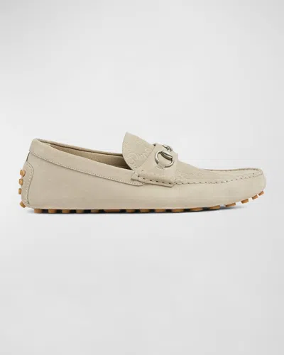 Gucci Suede Loafer In Brown