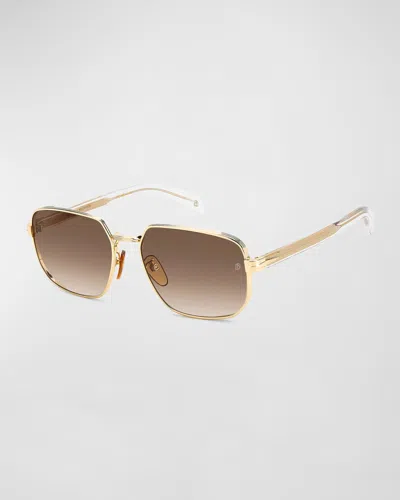 David Beckham Men's Db 7001/s 60mm Sunglasses In Gold