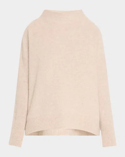 Vince Boiled Cashmere Turtleneck Pullover In Pink