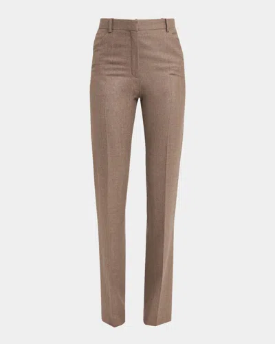 Loro Piana Sawyer Wool Straight-leg Trousers In Multi