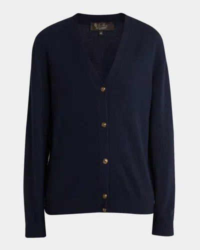 Loro Piana Classic Baby Cashmere Cardigan In Multi