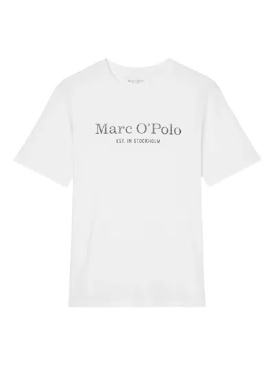 Marc O'polo Logo Print T-shirt In White