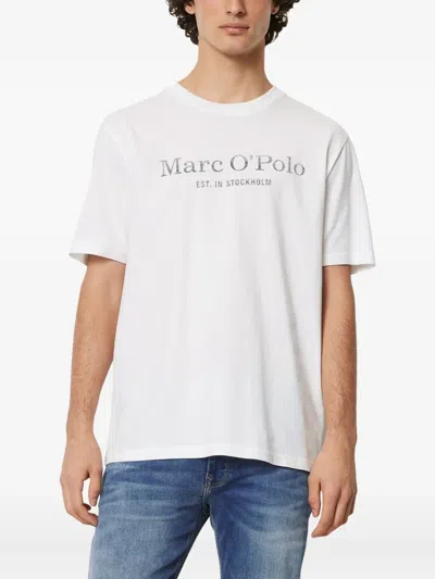 Marc O'polo Logo Print T-shirt In White