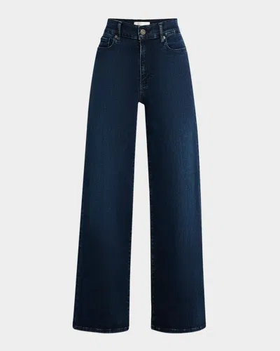 Frame Le Slim Palazzo Jeans In Blue