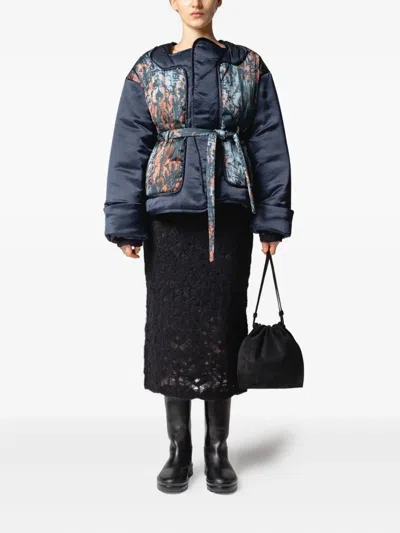 Muller Of Yoshiokubo Belted-waist Jacket In Blue