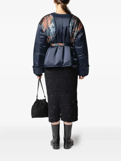 Muller Of Yoshiokubo Belted-waist Jacket In Blue