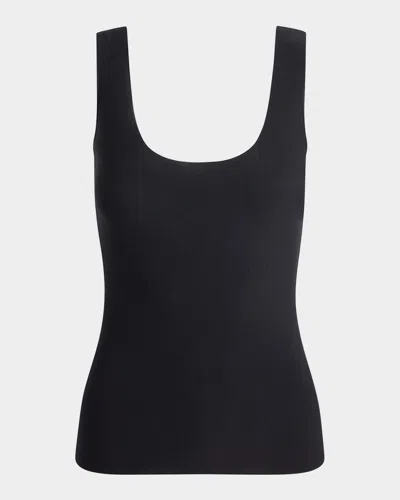 Commando Butter Scoop-neck Modal Tank In Black