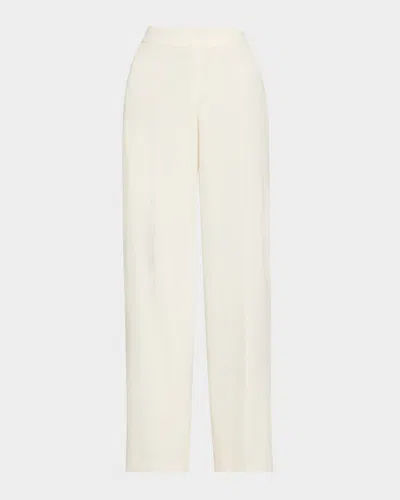 Maison Common Travel Safe Wide-leg Pants In White