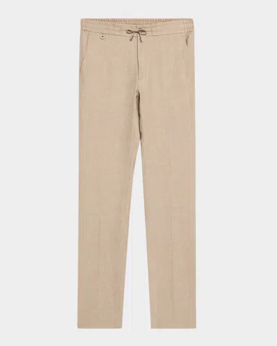 Stefano Ricci Men's Drawstring Pull-on Pants In Brown
