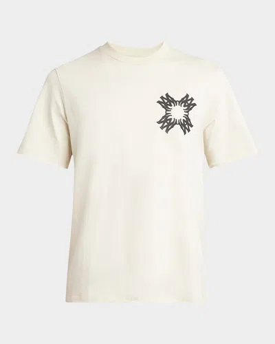 Amiri Quad Xo Crew Neck Graphic Print T-shirt In White