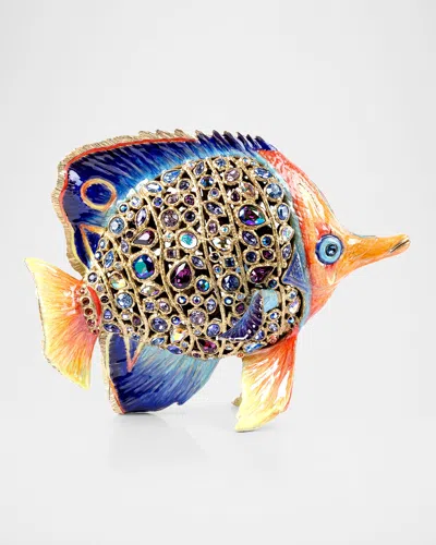 Jay Strongwater Westin Butterfly Fish Figurine In Multi