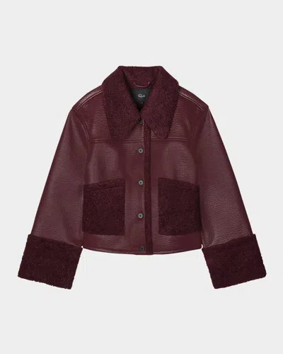 Rails Dria Faux Leather Jacket In Multi