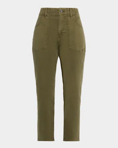 Veronica Beard Arya Cotton Twill Cargo Pants In Multi