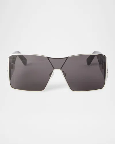 Off-white Aspen Arrow Square Sunglasses In Metallic