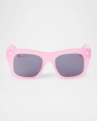Off-white Cincinnati Acetate Cat-eye Sunglasses In Pink