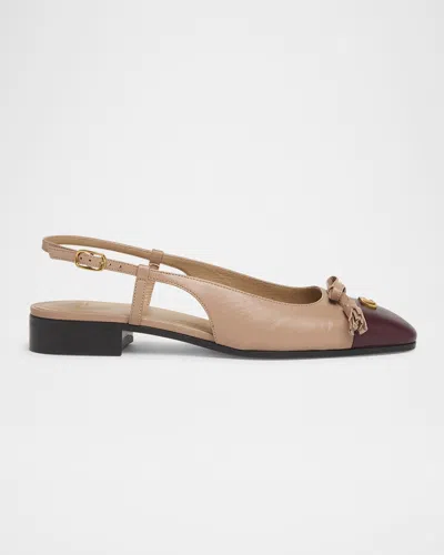 Valentino Slingback Ballerina Pumps