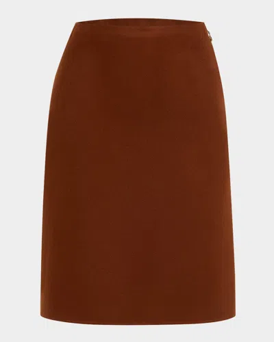 Loro Piana Vivian Skirt Only Double In P08u Clay Teapot