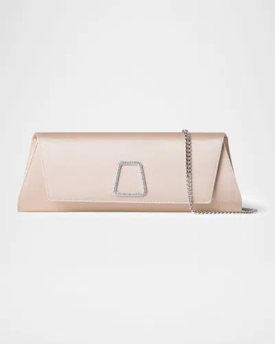 Akris Anouk Small Satin Clutch Bag In Neutral