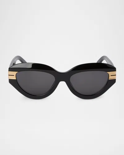Palm Angels Miracle Cat-eye Acetate Sunglasses In Black