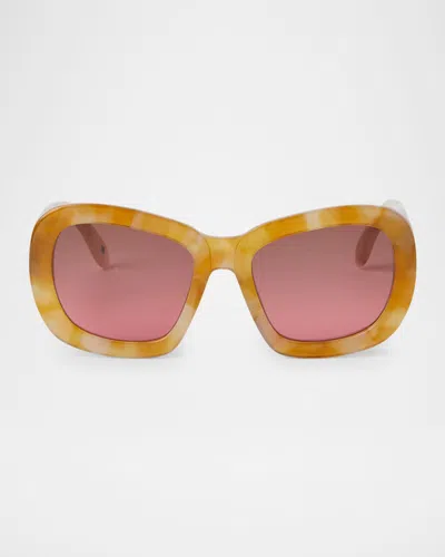 Palm Angels Moon Acetate Sunglasses In Multi