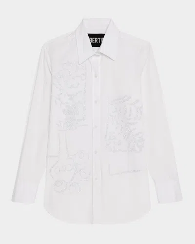 Libertine Still Life Crystal New Classic Shirt In White