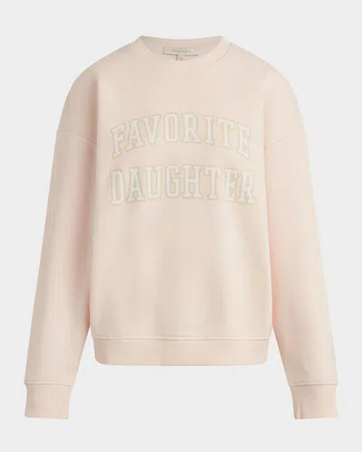 Favorite Daughter Collegiate Cotton Blend Sweatshirt In Pink