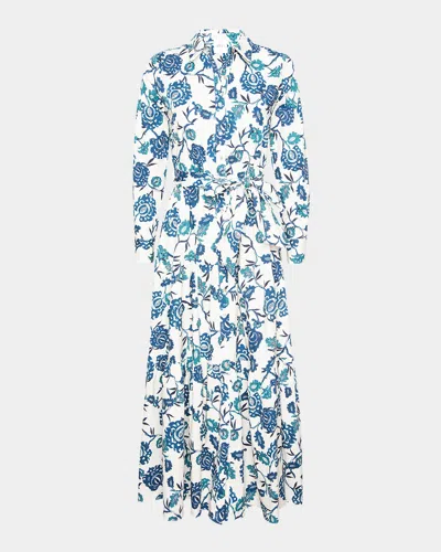 Misa Alberta Midi Shirtdress In Multi