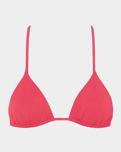 Eres Mouna Triangle Bikini Top In Orange