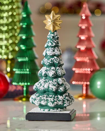 Bergdorf Goodman Christmas Tree With Gold Star In Multi