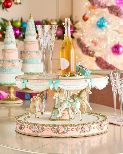 Katherine's Collection Joyeux Noel Carousel Server In Multi