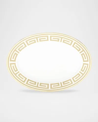 Ginori 1735 Labirinto Cachemire Oval Flat Platter In White