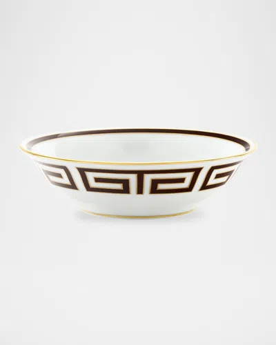 Ginori 1735 Labirinto Ebano Fruit Bowl In Brown