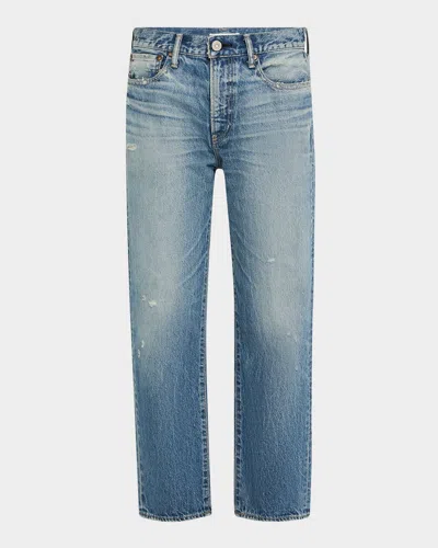 Moussy Vintage Quogue Mid-rise Boyfriend Jeans In Blue