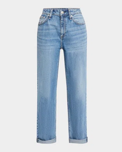 Rag & Bone Featherweight Baggy Dre Low-rise Boyfriend Jeans In Blue