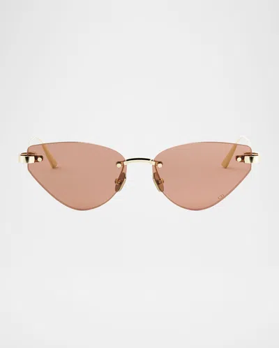Dior C B5u Cat-eye Metal Sunglasses In Pink