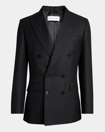 Givenchy Men's Double-breasted Pinstripe Sport Coat