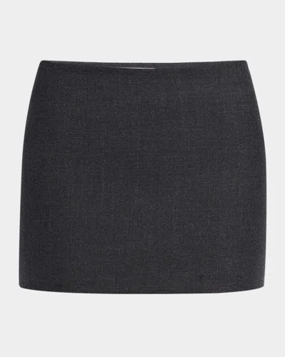 Givenchy Wool Mini Skirt In Gray