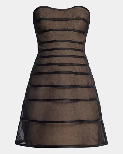 Bcbgmaxazria Strapless Fit-&-flare Mini Dress