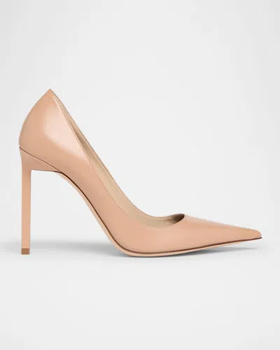 Tom Ford Betty Soft Calf Leather Pointed-toe Pumps In Nude